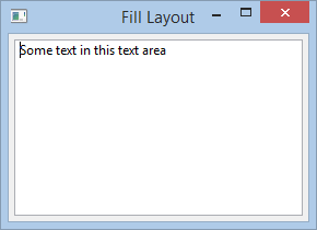 Fill Layout Beispiel 1