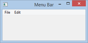 Menu Bar Beispiel