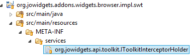 Toolkit Interceptor Holder mit Service Loader